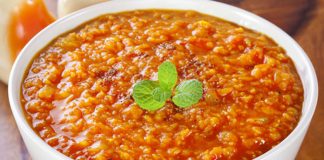 Mediterrane Linsen Tomaten Suppe