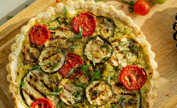 Zucchini Tomaten Quiche