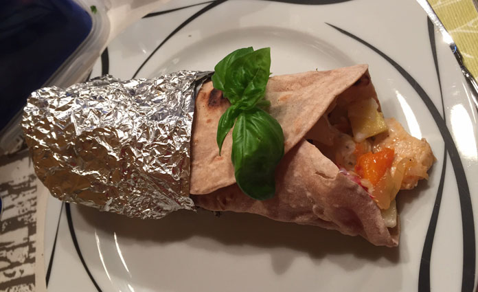 Wraps mit Hühnchen