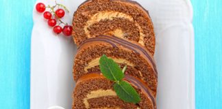 Bananen-Schoko-Roulade