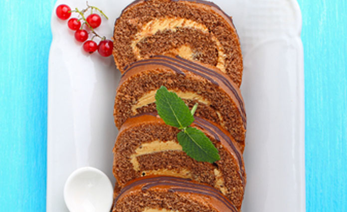 Bananen-Schoko-Roulade