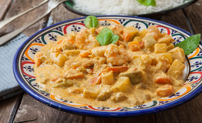 Fischcurry mit Kokosmilch