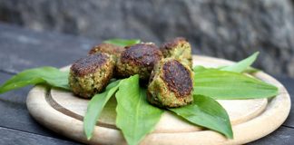 Gemüselaibchen mit Joghurt-Dip