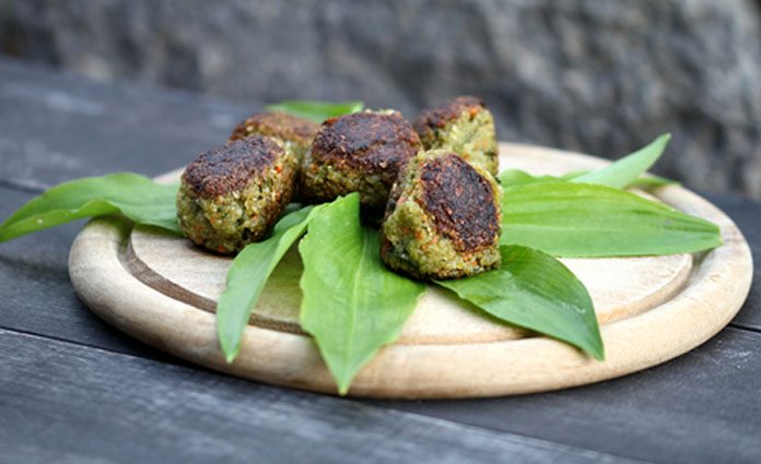 Gemüselaibchen mit Joghurt-Dip