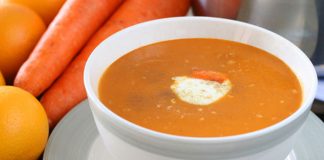 Schnelle Karotten-Orangen-Suppe