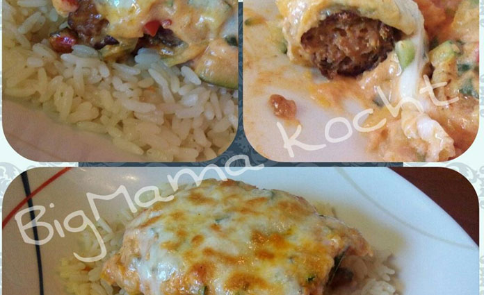 Cevapcici Gemüsegratin