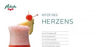 Cocktail Hitze des Herzens